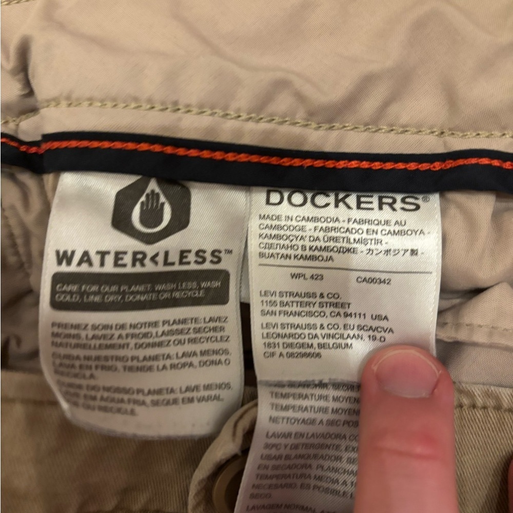 Dockers Men's Straight Fit Khaki Pants Size 36 – Waterless Technology - Picture 5 of 7